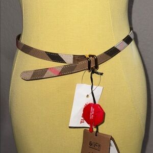 Burberry Reversible Check Belt - NWT